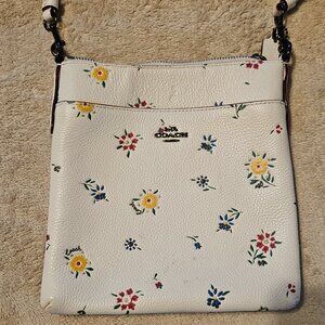 Coach white flower handbag